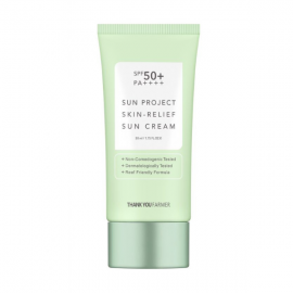 THANK YOU FARMER  Sun Project Skin Relief Sun Cream Αντηλιακό Προσώπου SPF50+, 50ml