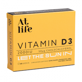 AtLife Vitamin D3 2000IU Let the Sun In  50μg, 60caps