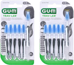 GUM Trav-ler Μεσοδόντια Βουρτσάκια 2.6mm  Γκρι  2x 6 τμχ SKU 1619