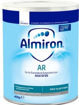 Nutricia Almiron AR ειδικό γάλα για βρέφη με αναγωγές  0+m 400 gr