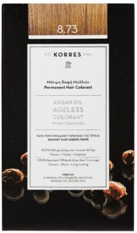 Korres  Argan Oil Colorant N 8.73 χρυση καραμελα, 50ml