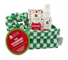 Aloe Colors The Kourabies Bag Hair & Body Mist 150ml + Body Butter 100ml + Scrunchie