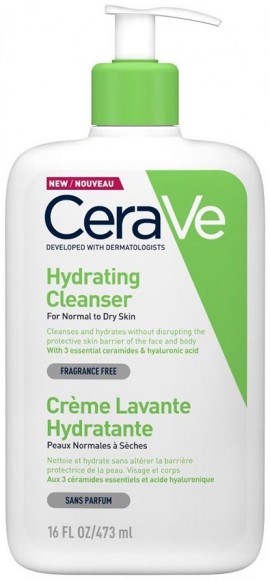 CeraVe Hydrating Cleanser  Κρέμα Καθαρισμού Προσώπου & Σώματος 473ml