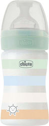 CHICCO Well Being Πλαστικό Μπιμπερό  Κατά των Κολικών με Θηλή Σιλικόνης 0+ m 150ml