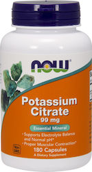 NOW Potassium Citrate 99 mg Καλλιο  180 Veg Capsules