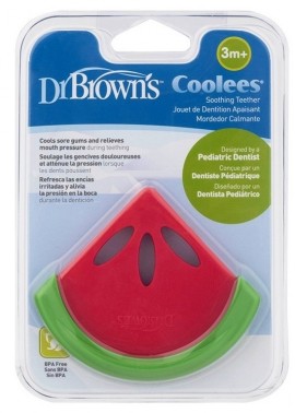 Dr Browns Watermellon Soothing Teether Δροσιστικός κρίκος οδοντοφυΐας ψυγείου καρπουζάκι 3m+  1τμχ  SKU TE 220