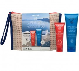 Apivita Promo Bee Sun Safe Hydra Fresh Sun Protection με Hydra Fresh Face Gel-Cream Ενυδατική Κρέμα-Gel Προσώπου Κατά των Πανάδων & των Ρυτίδων SPF50, 50ml & Δώρο After Sun Cool & Sooth Δροσιστική & Καταπραϋντική Κρέμα-Gel για Πρόσωπο & Σώμα, 100ml, 1σετ