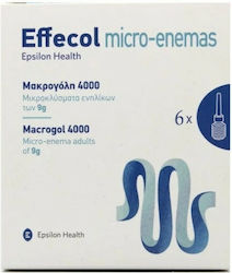 Epsilon Health Micro-Enemas Macrogol 4000 μικροκλυσματα ενηλικων  6 x 9gr