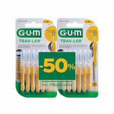 Gum Set Trav-Ler Μεσοδόντια  1,3mm  Κίτρινο 1514  2x6 τεμάχια