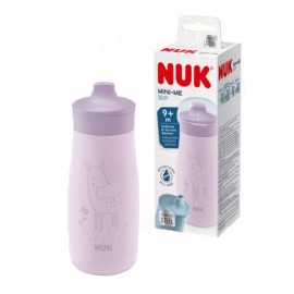 NUK Mini-Me Sip 9+m Παιδικό Παγούρι με Ρύγχος & Ανοξείδωτο Ατσάλι Μωβ 300ml