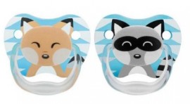 Dr. Browns Ορθοδοντική Πιπίλα Σιλικόνης 0-6 m 2 τμχ μπλε ζωακια SKU PV 12015