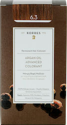 Korres Argan Oil Advanced Colorant N 6.3 Ξανθό Σκούρο Μελί 50 ml