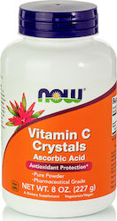 NOW Vitamin C Crystals Powder Βιταμινη C  Για ενεργεια και ανοσοποιητικο 227 gr