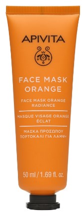 ΑPIVITA  Face Mask Orange Μάσκα Λάμψης Προσώπου με Πορτοκάλι για Όλους τους Τύπους Επιδερμίδας, 50ml