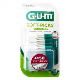 Gum 634 Soft-Picks Original Large Μεσοδόντια Βουρτσάκια 40 + 10 Δώρο, 50τεμ.