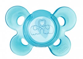 CHICCO Physio Comfort Πιπίλα Σιλικόνης με θήκη Μπλε 4+m  1τμχ SKU  072813-210