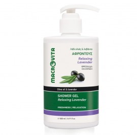 Macrovita Shower Gel Relaxing Lavender (Αφροντούς με Λάδι Ελιάς & Λεβάντα), 500ml