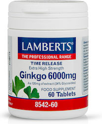 Lamberts Ginkgo  6000mg, 60 tabs