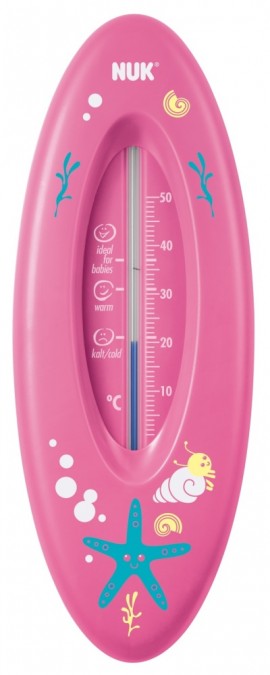 NUK Bath thermometer  Θερμόμετρο Ocean Μπάνιου Άθραυστο, Αδιάβροχο και Ασφαλές Φουξια  SKU  10.256.187