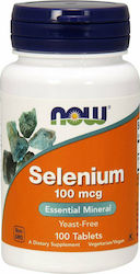 NOW Selenium 100 mcg Συμπληρωμα διατροφης με μεταλλα με σεληνιο 100 Tablets