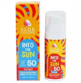 Aloe Colors Into The Sun Face Sunscreen Tinted Αντηλιακή Κρέμα Προσώπου με Χρώμα SPF50, 50ml