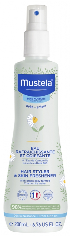 Mustela Hair Styler & Skin Freshener Δροσιστικό Νερό με Χαμομήλι για Βρέφη 0+m 200ml