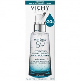 Vichy (Promo -20%) Mineral 89 Hyaluronic Acid Face Moisturizer Ενυδατικό Booster Προσώπου για Καθημερινή Χρήση, 50ml