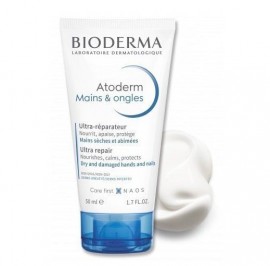 BIODERMA Atoderm Mains & Ongles, Καταπραϋντική Κ Επανορθωτική Κρέμα Χεριών κ Νυχιών 50ml
