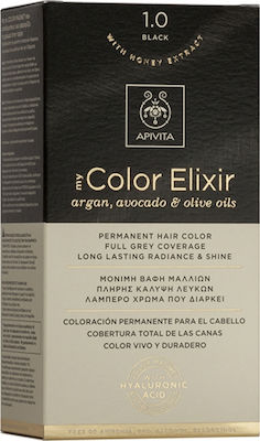 APIVITA My Color Elixir Βαφη μαλλιων N 1.0 Φυσικό Μαύρο 125ml