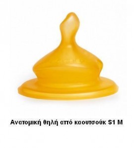 Suavinex   θηλή από καουτσούκ για μπιμπερό 0-6m  S1 Μedium 2 τμχ SKU3156850