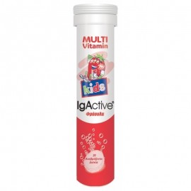 IgActive Multivitamin Kids με Γεύση Φράουλα 20 Αναβράζοντα Δισκία