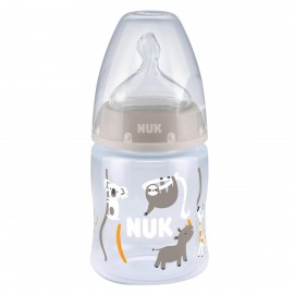 NUK First Choice + No Colic 0-6m Medium Μπιμπερο Σιλικονης με μετρια ροη 150ml