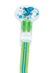 Nuby Κλίπ Πιπίλας με κορδέλα Πράσινο 0+m 1 τμχ SKU 5799