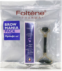FOLTENE Set  Eyebrow Serum Ορός Ενίσχυσης Φρυδιών 4ml & Δώρο Roller Προσώπου και Ματιών