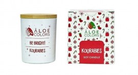 Aloe Colors Kourabies Soy Candle Αρωματικό Κερί Σόγιας, 150gr
