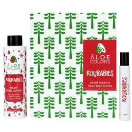Aloe Colors Set  Kourabies Gift  Σετ Δώρου με Kourabies Milky Body Lotion Κρέμα Σώματος, 150ml & Kourabies Eau De Toilette Άρωμα, 10ml