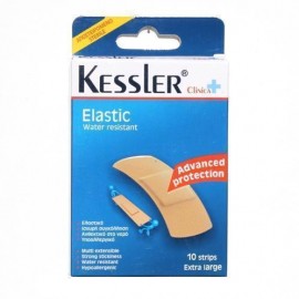 Kessler  Elastic  water resistant  Αυτοκόλλητα Ελαστικά επιθέματα πληγών EXTRA LARGE (10τεμ.30X72mm) Αποστειρωμένα Ανθεκτικά στο νερό 10 τμχ
