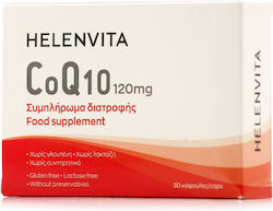 Helenvita CoQ10 Συμπληρωμα διατροφης χωρίς Γλουτένη 120mg 30 κάψουλες