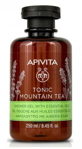 APIVITA Tonic Mountain Tea  Shower Gel, Αφρόλουτρο με Ελληνικό Τσάι του βουνού, 250ml