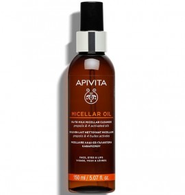 Apivita Micellaire Oil Λάδι Σε Γαλάκτωμα Καθαρισμού για Πρόσωπο, Μάτια & Χείλη, 150ml