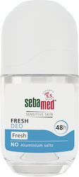 SEBAMED Fresh Deodorant Αποσμητικό 48h σε Roll-On Χωρίς Αλουμίνιο 50ml