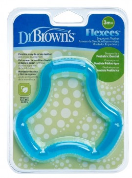 Dr Browns Flexees Κρίκος οδοντοφυΐας  3m+ μπλε   1 τμχ  SKU  TE 102