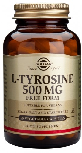 SOLGAR L-TYROSINE 500MG Συμπληρωμα διατροφης 50caps