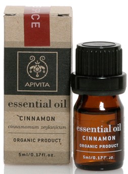 APIVITA  Βιολογικό Αιθέριο Έλαιο με Κανέλλα, 5ml