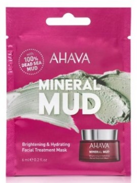 AHAVA Mineral Mud Brightening &Hydrating Facial Treatment Mask, Μάσκα Προσώπου Για Ενυδάτωση & Λάμψη, 6ml SKU 156184