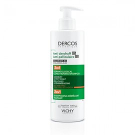 VICHY Dercos Anti-Dandruff DS 2 in1 Σαμπουάν & Conditioner Κατά της Ξηροδερμίας, της Πιτυρίδας & του Κνησμού, 390ml
