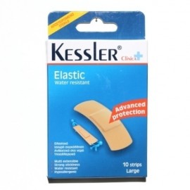 Kessler  Elastic  water resistant  Αυτοκόλλητα Ελαστικά επιθέματα πληγών Αποστειρωμένα Ανθεκτικά στο νερό LARGE 25X72mm   10 τμχ