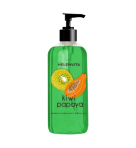 HELENVITA Kiwi Papaya Shower gel and Bubble bath Αφρολουτρο με τροπικα φρουτα 490ml