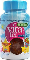 Intermed VitaFix Immuno Gummies Star Raspberry Παιδικό Συμπλήρωμα Διατροφής για Ενίσχυση του Ανοσοποιητικού σε Ζελεδάκια  60τμχ