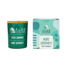 Aloe Colors Pure Serenity Scented Soy Candle  Κερι σογιας 150gr